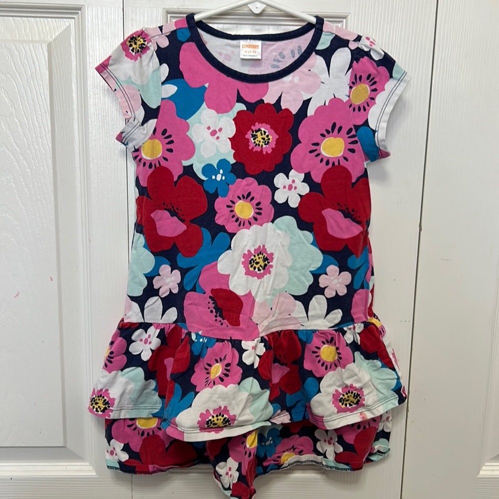Gymboree-Size (S) 5-6- Flowered dress